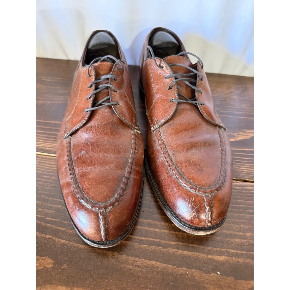 Allen Edmonds Brandywood Brown Leather Split Toe Derby Dress Shoes Mens 9.5 D